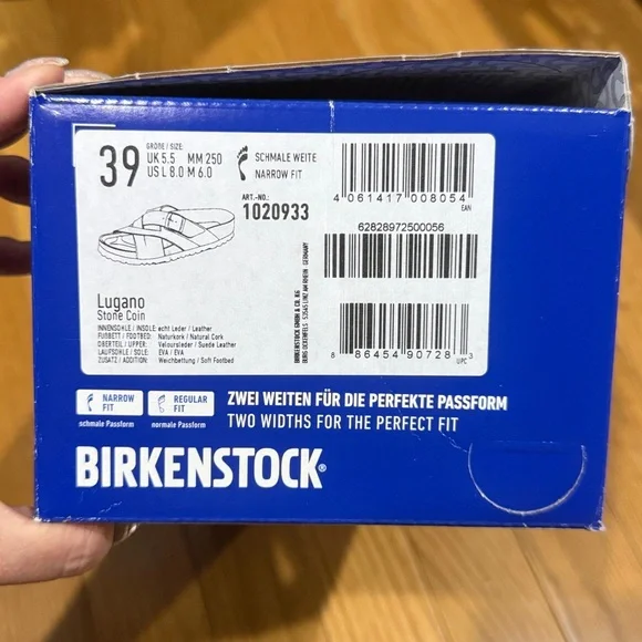 Birkenstock Light Gray Suede Cross-Strap Sandals - Picture 3 of 3